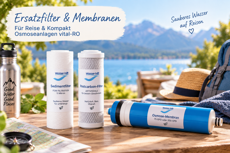 Ersatzfilter & Membranen für Reise & Kompakt Osmoseanlagen vital-RO