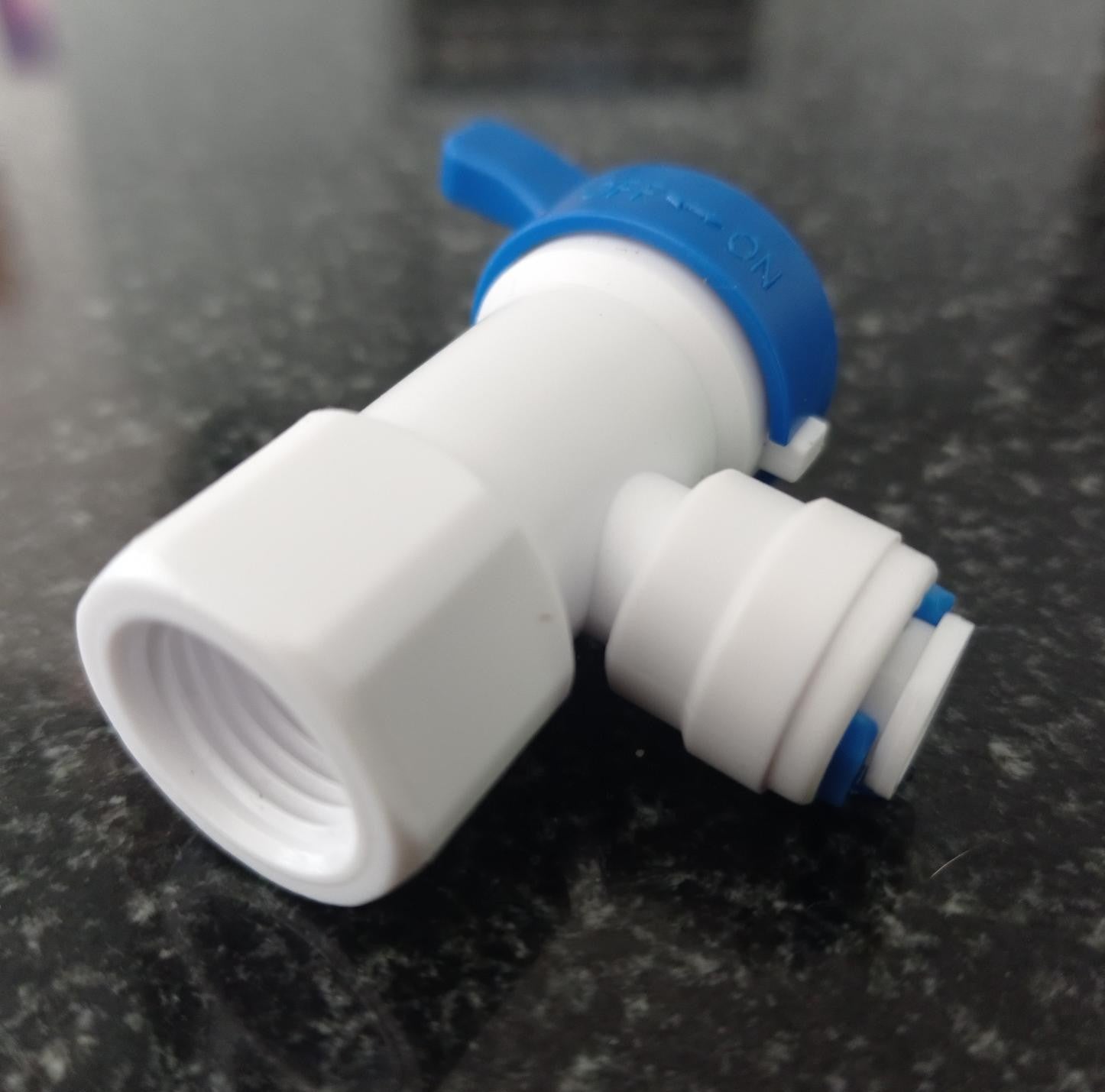 Absperrkugelventil für RO-Speichertank -1/4" Schnellanschluss