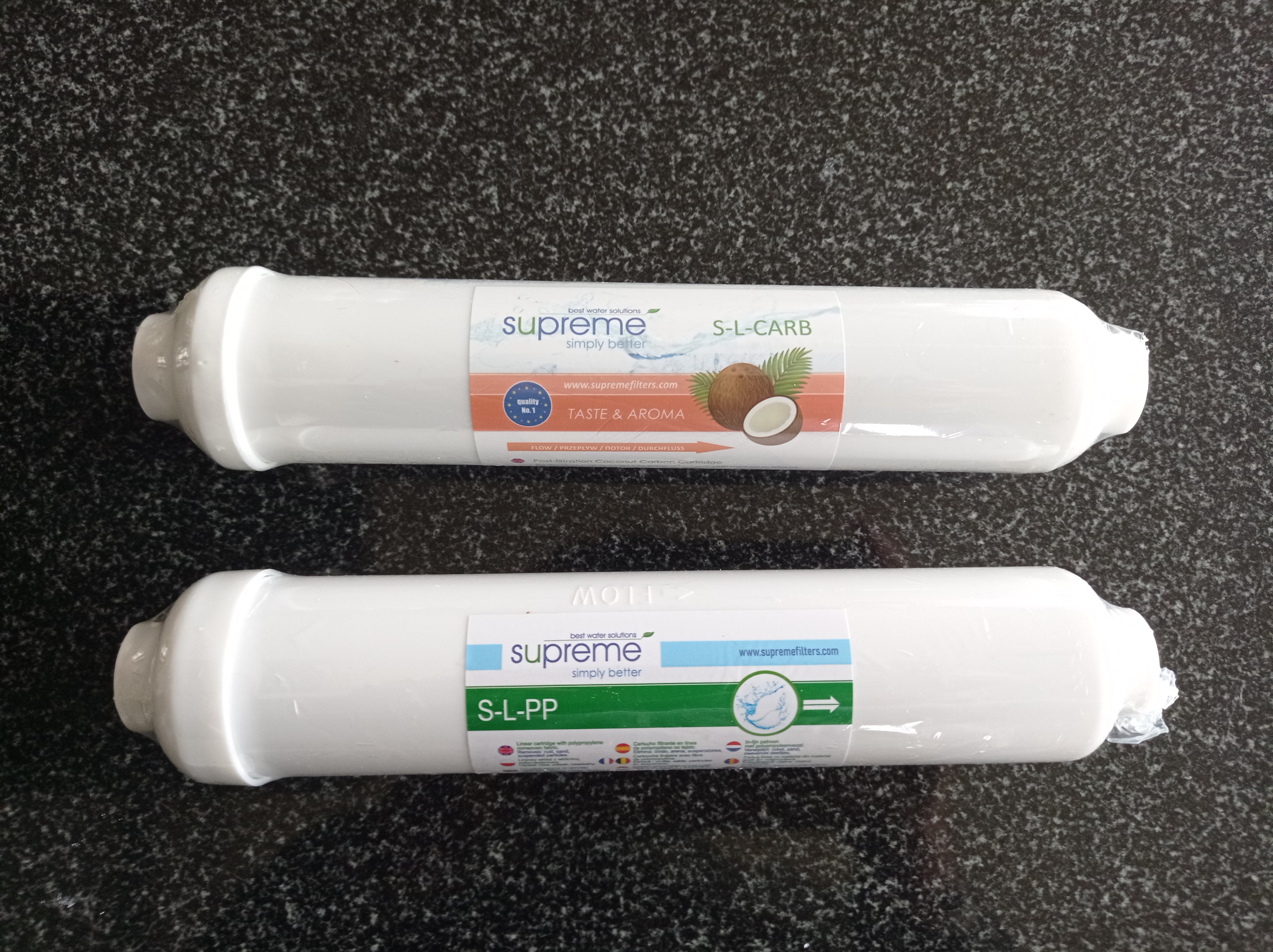 Ersatz-Filterset 2-teilig (1 Sediment, 1 Postcarbon) für vital-RO-compact und vital-RO-mobil (Reise-/Kompakt-Osmose)