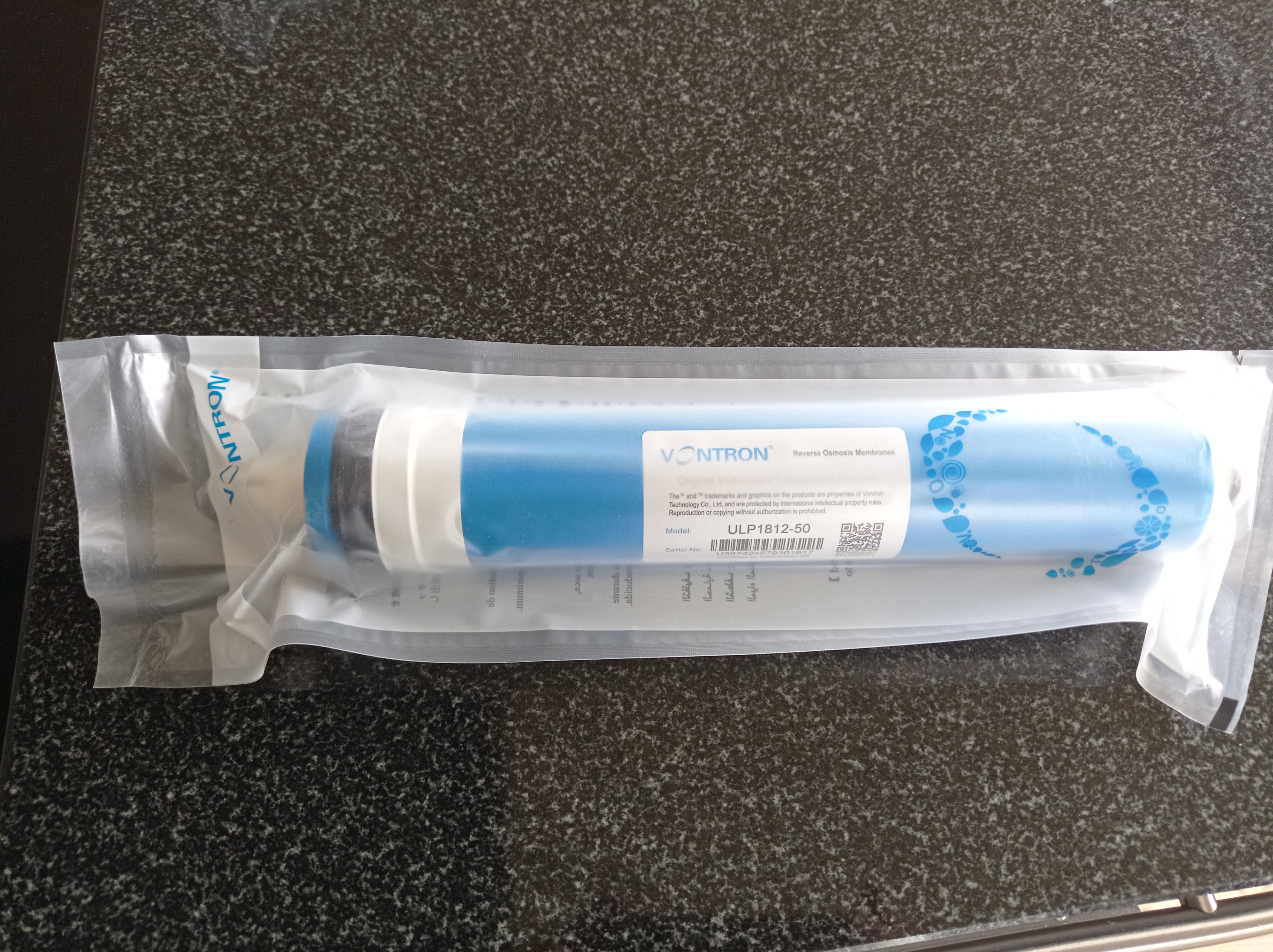 Ersatz-Membran (50 - 200 GPD) für vital-RO-solid und vital-RO-permeat (Untertisch-Osmose)