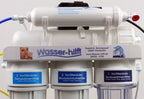Die Wassersparende: 5‑stufige Osmose-Anlage mit Permeatpumpe und Tank ~  vital-RO-permeat-5m