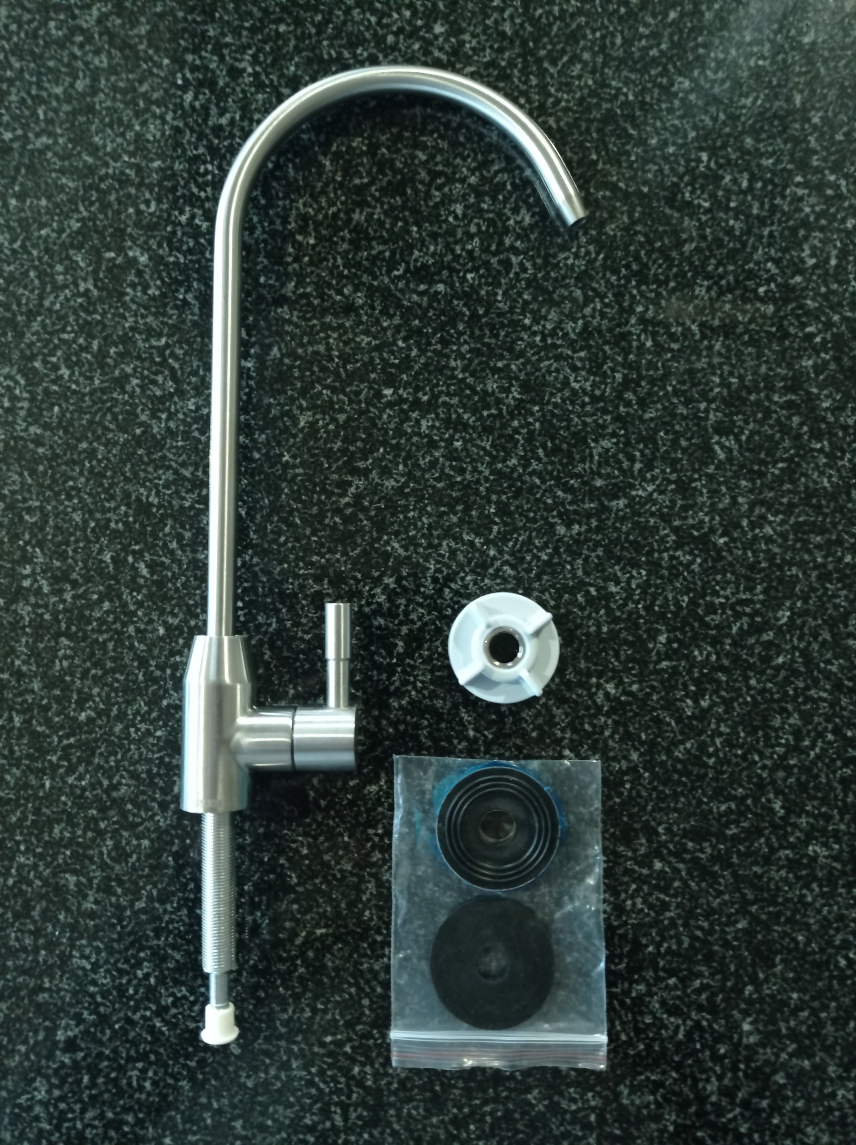 Osmose-Wasserhahn aus Edelstahl für 1/4" oder 3/8" Zoll Anschluss